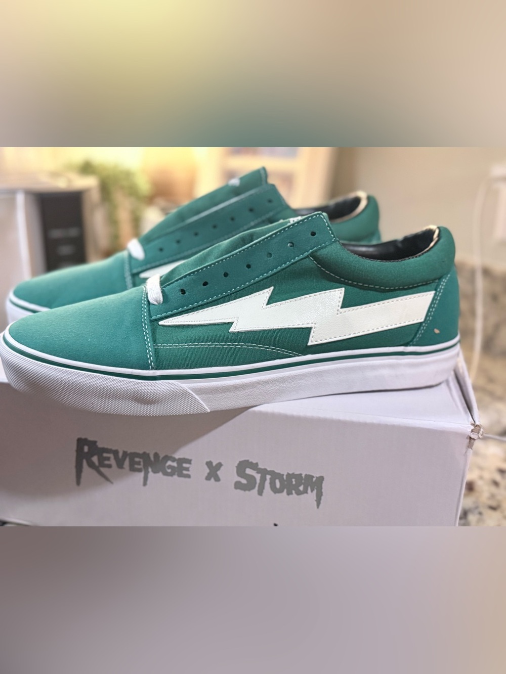 Revenge x Storm OG Green low-top sneaker